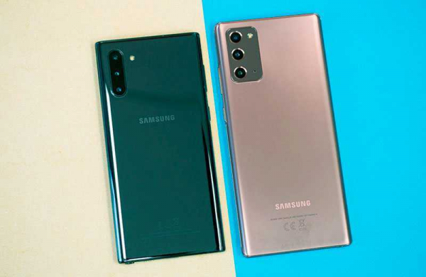 Сравнение Samsung Galaxy Note 10 vs Samsung Galaxy Note 20